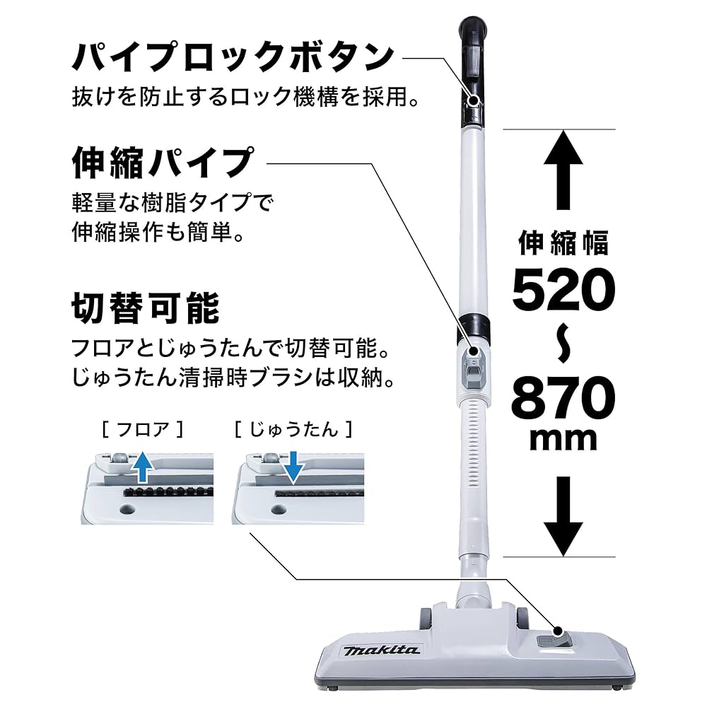 Makita 充電式クリーナー Amazon | マキタ(Makita) 充電式クリーナ（白） 40Vmax バッテリ